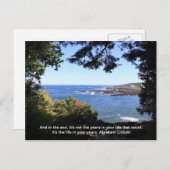 Ozeanansicht mit einem Angebot Postkarte (Vorne/Hinten)