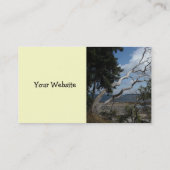 Ozeanansicht mit einzigartigem Baum Visitenkarte (Rückseite)