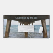 Ozeanansicht unter dem Pier fotografisch Schreibtischunterlage (Tastatur & Maus)