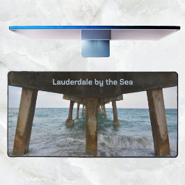Ozeanansicht unter dem Pier fotografisch Schreibtischunterlage