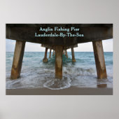 Ozeanansicht unter der Pier-Fotografie Poster (Vorne)