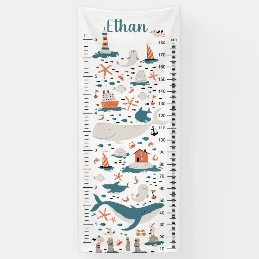 Ozeanautik | Vinyl Growth Chart Banner (Vertikal)