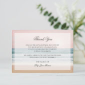 Ozeanbeerdigung Danke Karte | Memorial Card (Stehend Vorderseite)