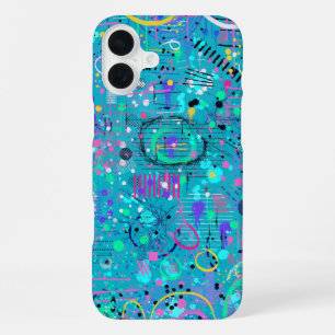 Ozeanblasen: Maximalistische Kunst iPhone 16 Plus Hülle
