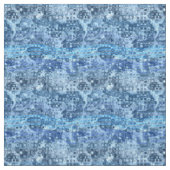 Ozeanblau abstraktes Wassermuster Stoff (Muster)