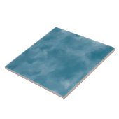 Ozeanblau Aquarell Moderne Küste Küche Fliese (Seite)