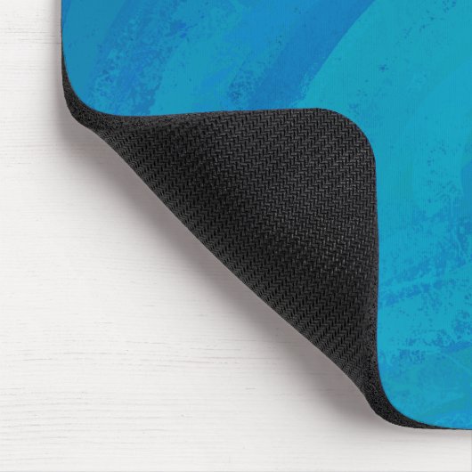 Ozeanblau gestrichen mousepad (Ecke)