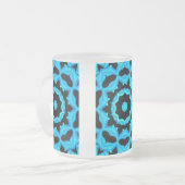 Ozeanblau Mattglastasse (Vorderseite Links)