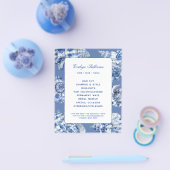 Ozeanblau Muscheln Flyer (Einzeln)