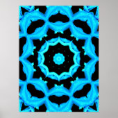 Ozeanblau Poster (Vorne)