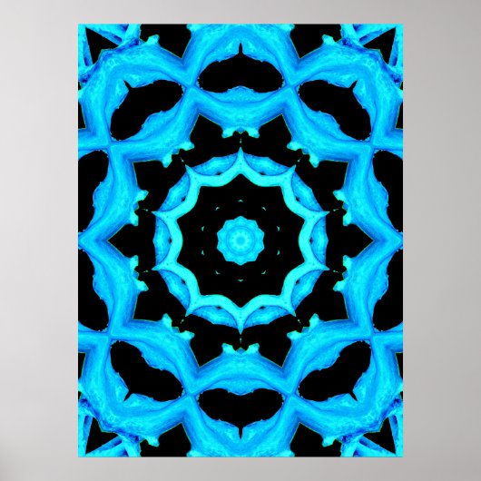 Ozeanblau Poster (Vorne)