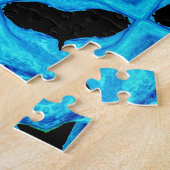 Ozeanblau Puzzle (Seite)