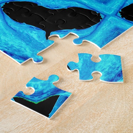 Ozeanblau Puzzle (Seite)