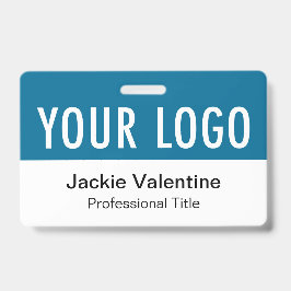 Ozeanblau-PVC-Abzeichen Horizontale Bezeichnung de Ausweis