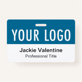 Ozeanblau-PVC-Abzeichen Horizontale Bezeichnung de Ausweis