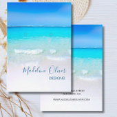 Ozeanblau-Szene Ozeananzeige Visitenkarte