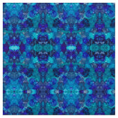 Ozeanblaue abstrakte Alkoholtinten-Kunst Stoff (Nahaufnahme)