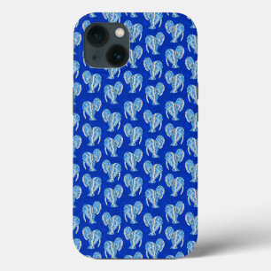 Ozeanblaue Stammes-Tätowierung Manatees iPhone 13 Hülle