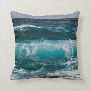 Ozeanblaue Welle  Kissen
