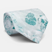 Ozeanblaue Wellen Krawatte (Gerollt)