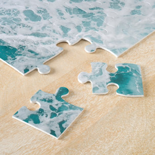 Ozeanblaue Wellen Puzzle