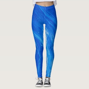 Ozeanblaue Wellen Sommertime Leggings