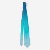 Ozeanblauer Gradient-Schlips Krawatte (Rückseite)