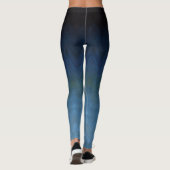 Ozeanblauer Leggings Leinwand Blauer Legende Pflan (Rückseite)