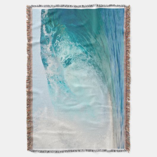 Ozeanblauwelle, die Decke bricht (Vorderseite Vertikal)