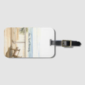 Ozeanblick Strand Serenität Gepäckanhänger (Vorderseite (Horizontal))