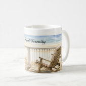 Ozeanblick Strand Serenität Kaffeetasse (VorderseiteRechts)