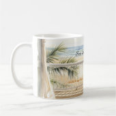 Ozeanblick Strand Serenität Kaffeetasse (Links)