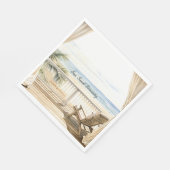 Ozeanblick Strand Serenität Serviette (Ecke)