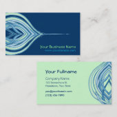 Ozeanblüte| Anpassbare Visitenkarten Visitenkarte (Vorne/Hinten)