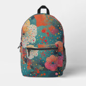 Ozeanblüte Bedruckter Rucksack (Vorderseite)