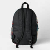 Ozeanblüte Bedruckter Rucksack (Rückseite)