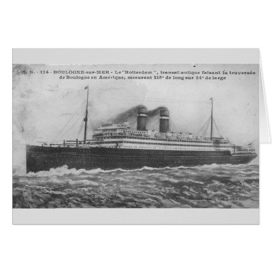 Ozeandampfer Rotterdam 1910 (Vorderseite (Horizontal))