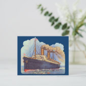 Ozeandampfer Schiff Postkarte (Stehend Vorderseite)