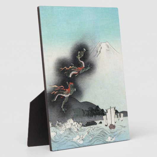Ozeandrache auf dem Fuji HOKUSAI Ukiyo-e Fotoplatte (Seite)