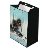 Ozeandrache auf dem Fuji HOKUSAI Ukiyo-e Mittlere Geschenktüte (Vorderseite Schrägansicht)