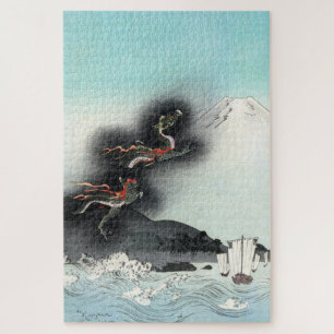 Ozeandrache auf dem Fuji HOKUSAI Ukiyo-e Puzzle