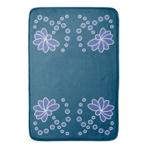 Ozeane Blau und Mittel Moderne Blume