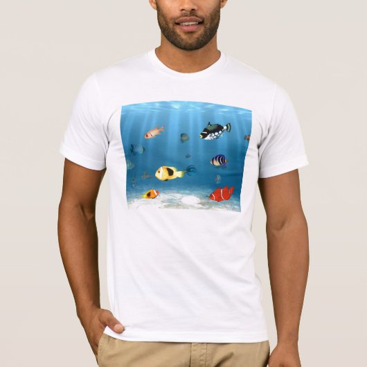 Ozeane der Fische T-Shirt (Vorderseite)