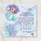 Ozeane der Fun Mermaid Vielen Dank V1 ID1142 Geschenkanhänger (Vorderseite)