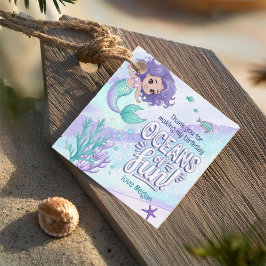 Ozeane der Fun Mermaid Vielen Dank V1 ID1142 Geschenkanhänger