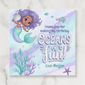 Ozeane der Fun Mermaid Vielen Dank V2 ID1142 Geschenkanhänger (Vorderseite)