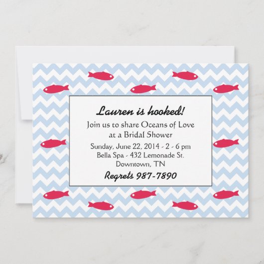 Ozeane der Liebe Brautparty Einladungen (Vorderseite)