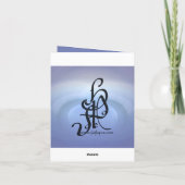 Ozeane der Liebe Dankeskarte (Rückseite)