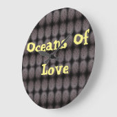 Ozeane der Liebe Große Wanduhr (Winkel)