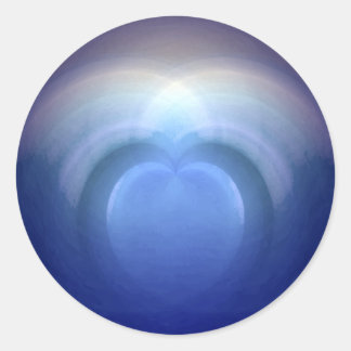 Ozeane der Liebe Runder Aufkleber